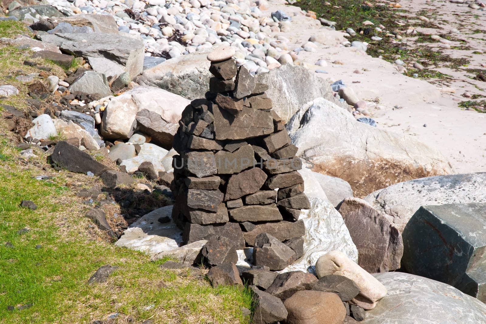 Cairn on Islay coastline