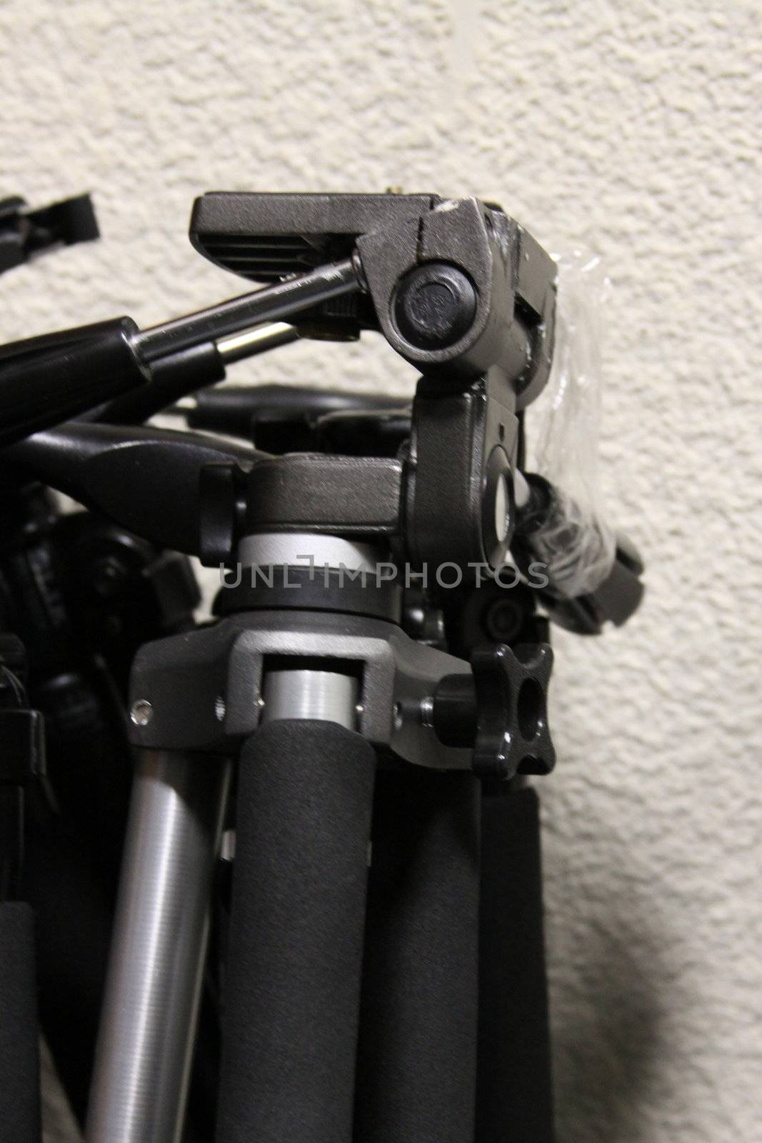 Close up of the group of tripods.