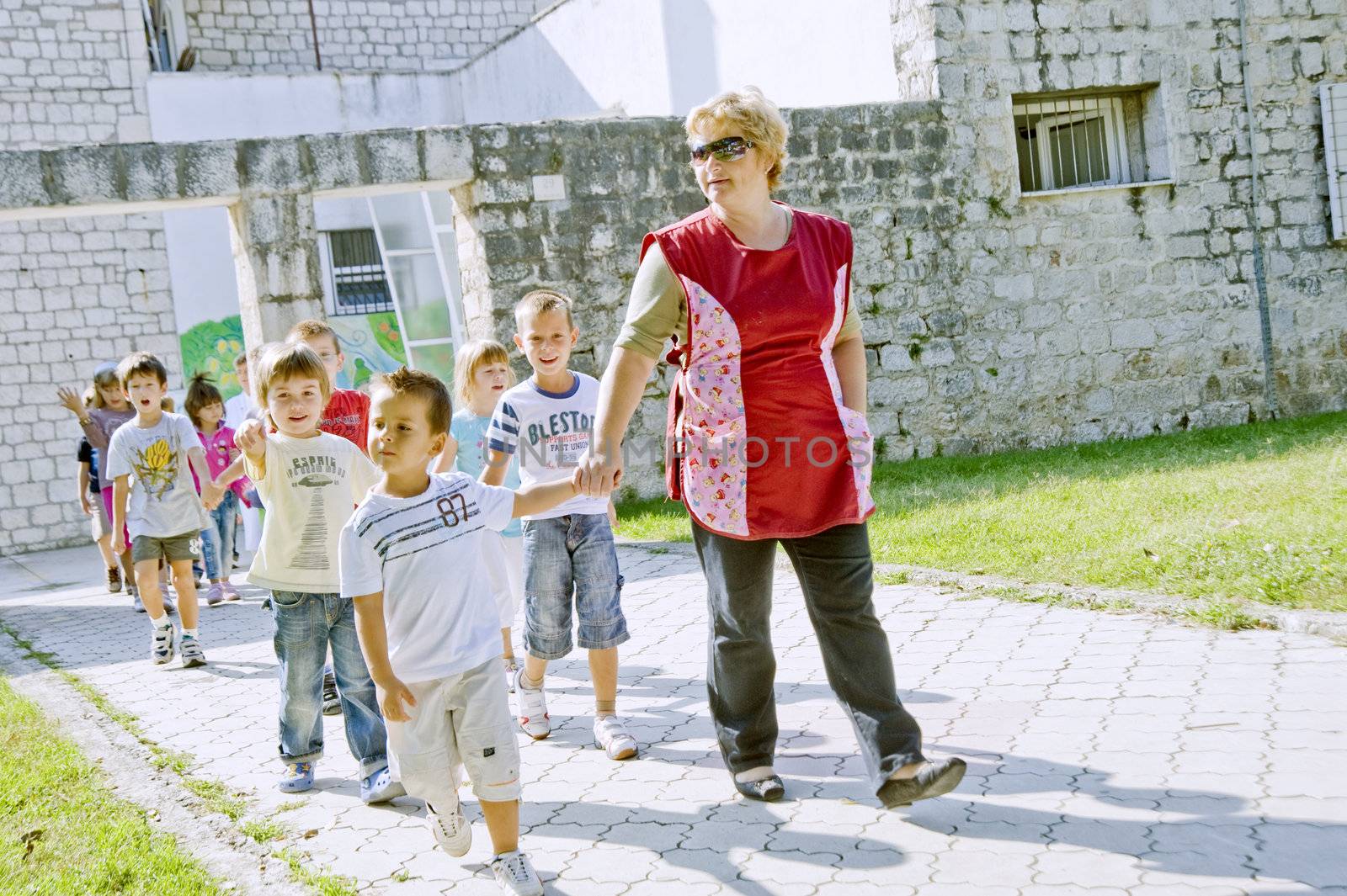 Tutor of small kindergarten in Trogir, Croatia