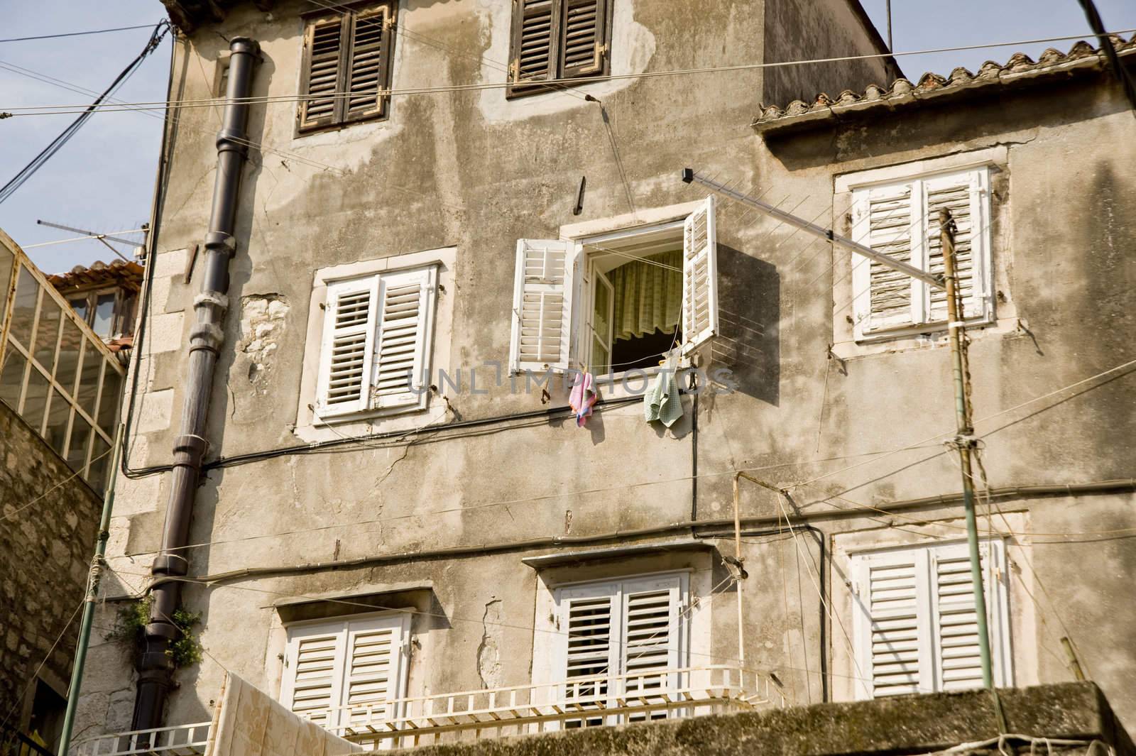 Old house in the centre of Trogir, Croatia