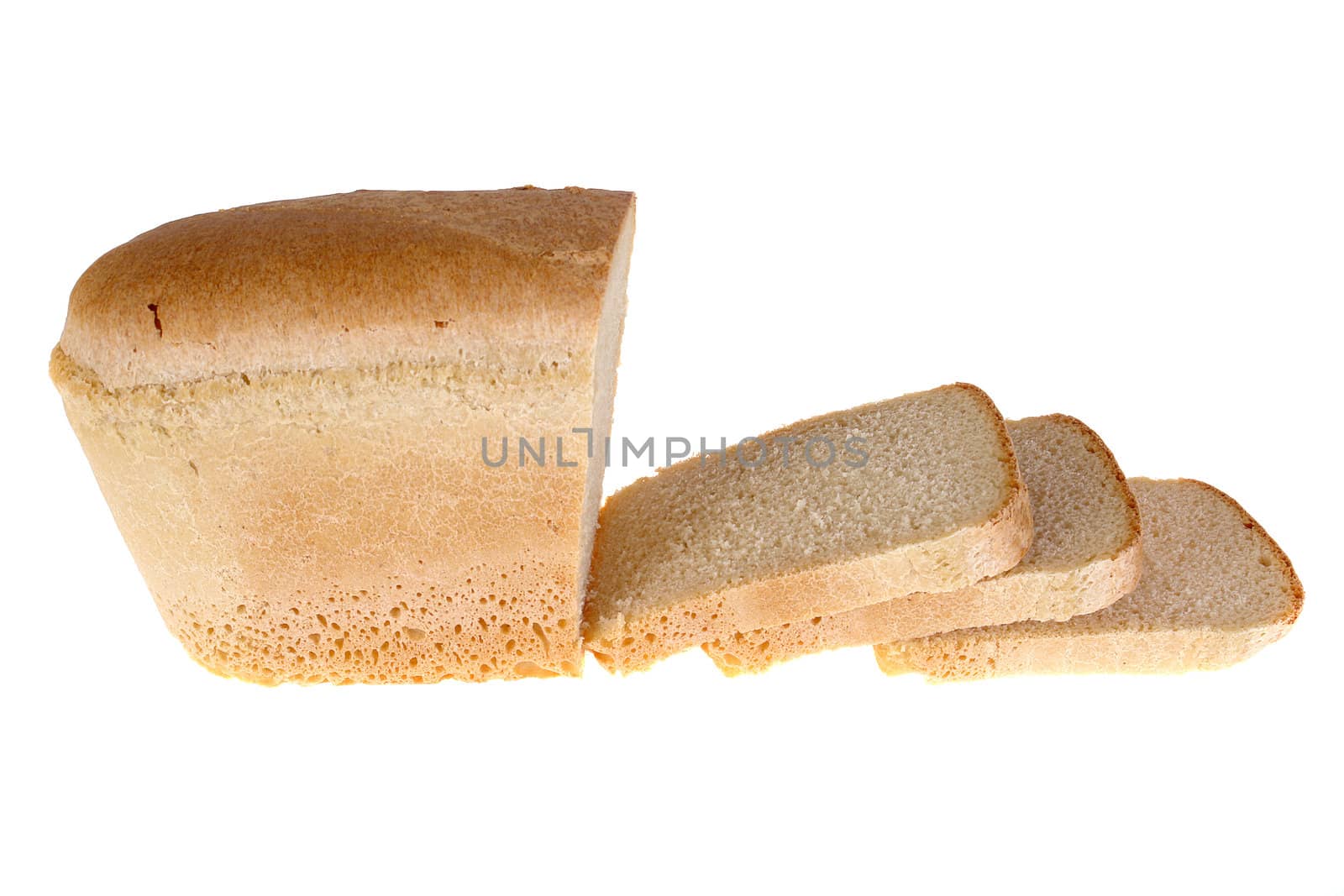 bread  isolated on white background                                    