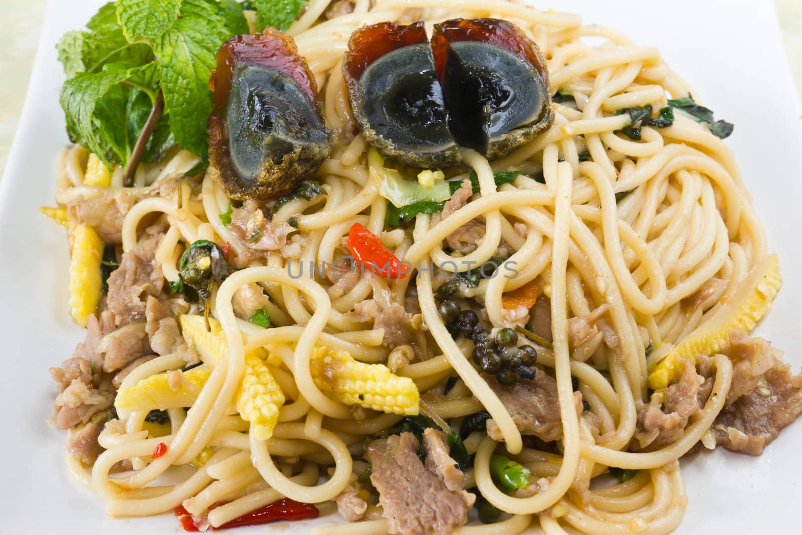 Image of Thai spicy food noodle
