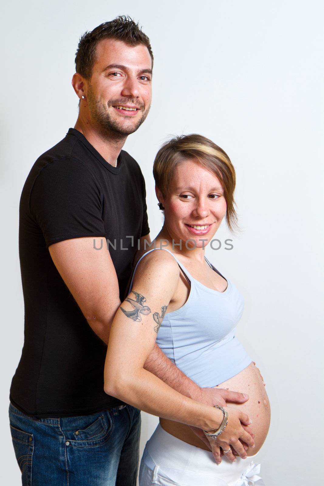 Happy young couple expecting a new baby