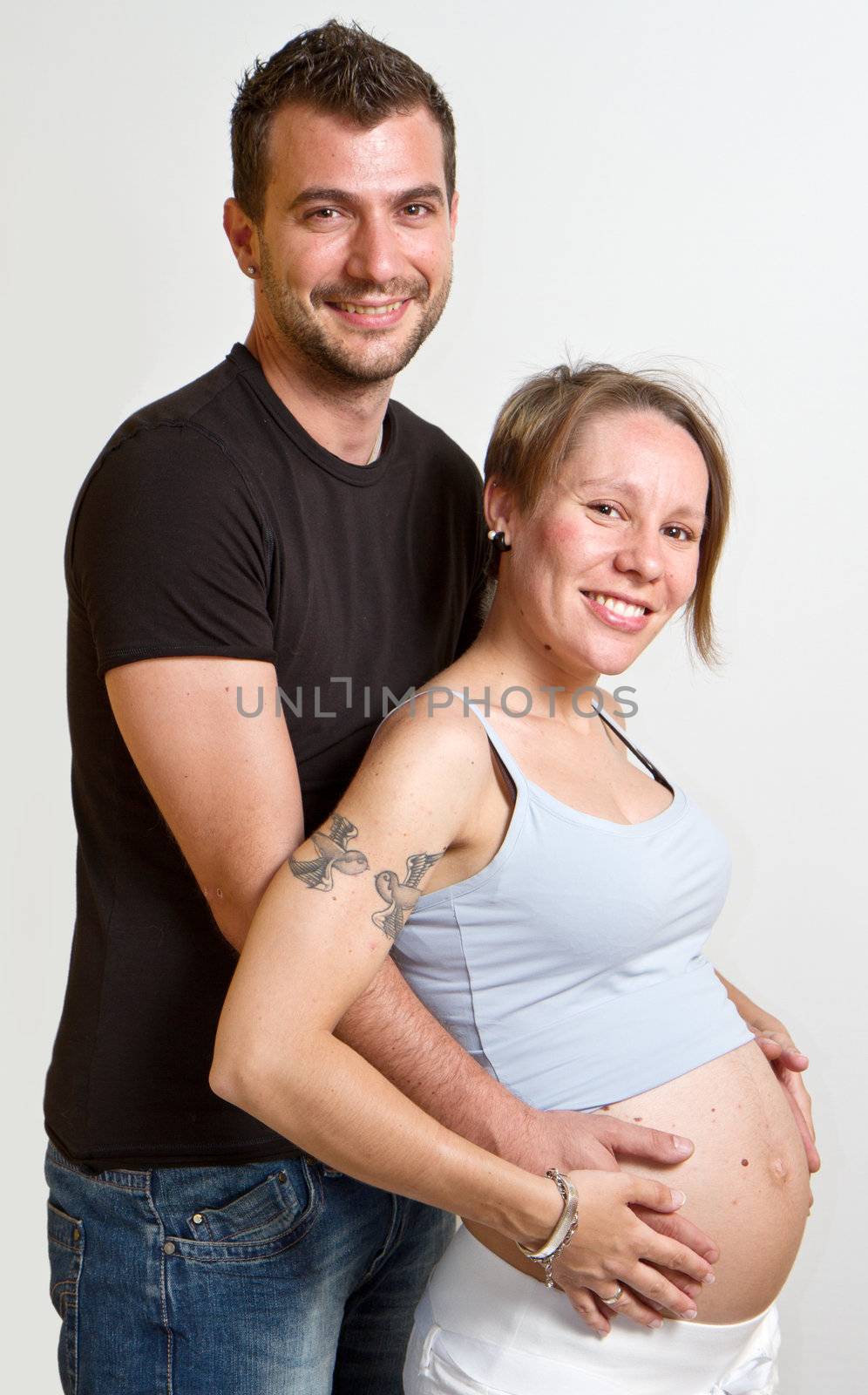 Happy young couple expecting a new baby