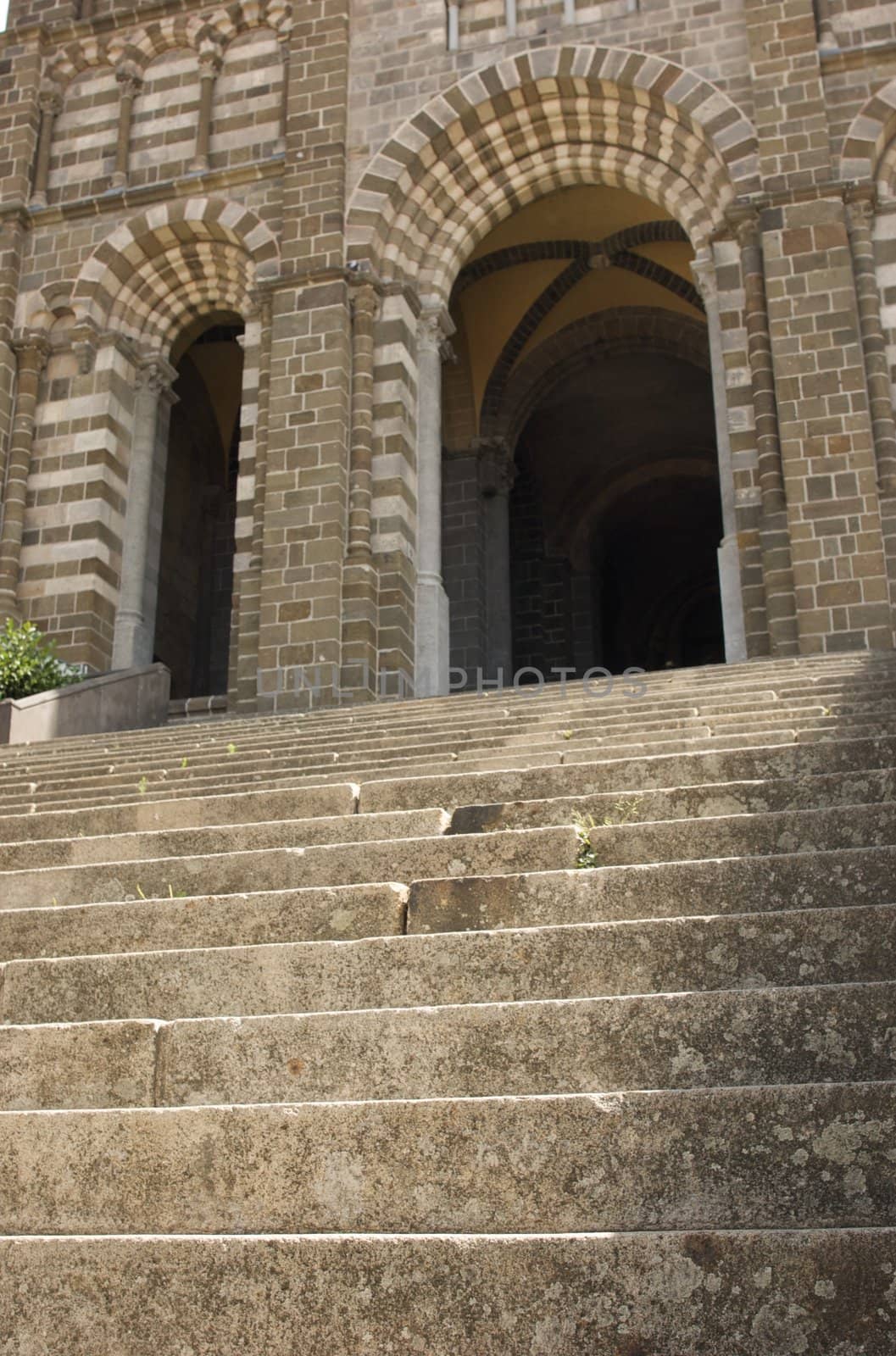 Cathedral of Notre Dame in Puy en Velay, central France