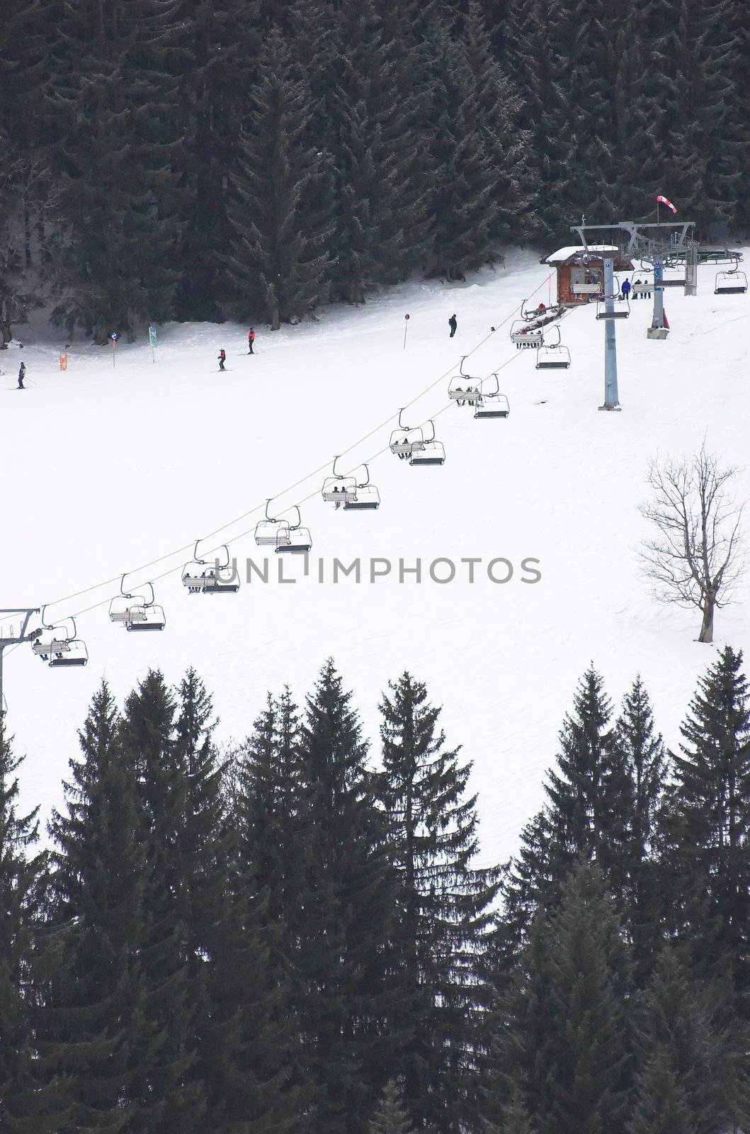 Ski lift in Soell