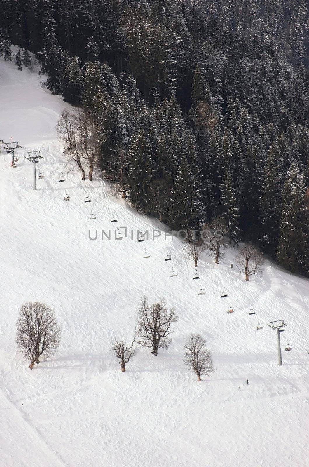 Skiing area in Soell (Austria)