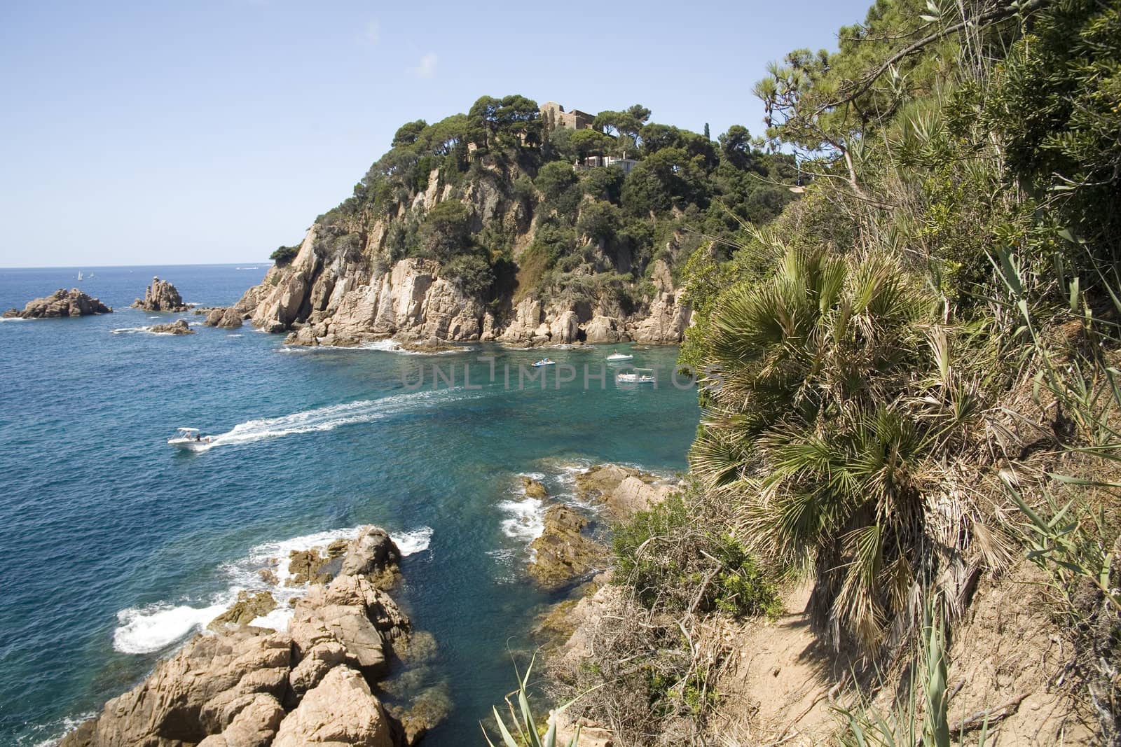 A beautifull view of a cove on the Catalan Mediterranean sea (Spain)
