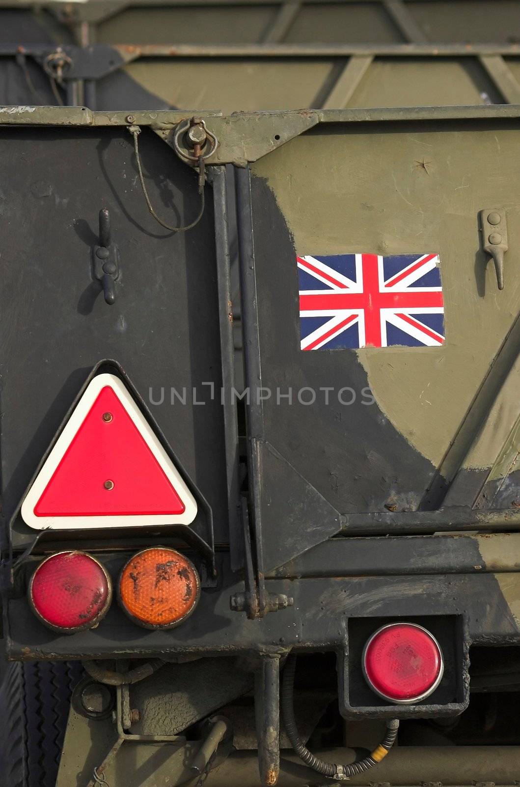 British military trailer - detail