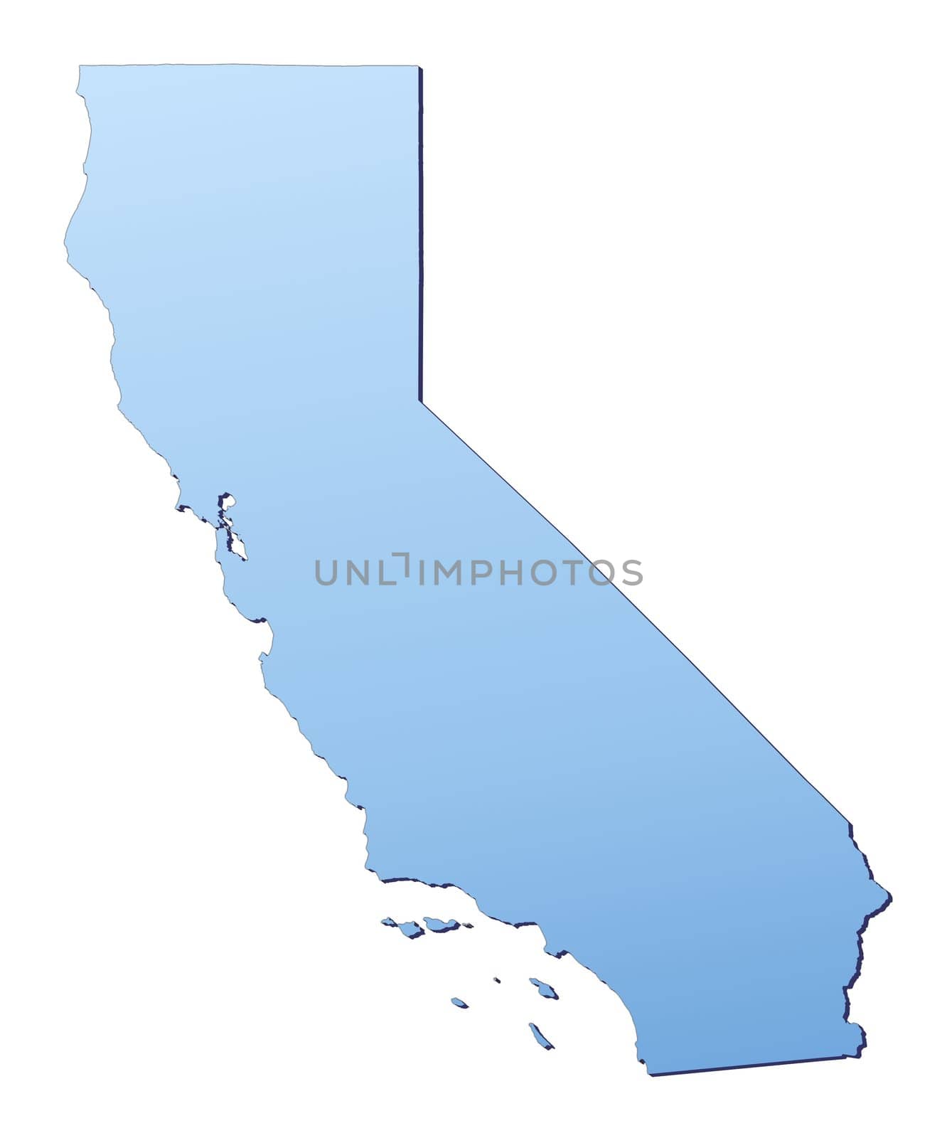California(USA) map by skvoor