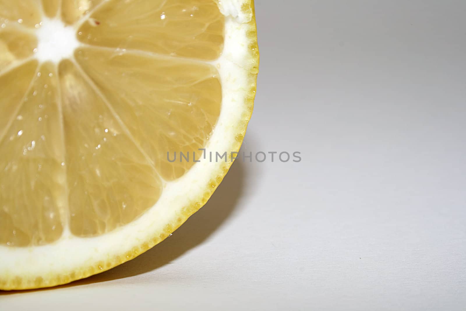 fresh juicy lemon isolated on white background