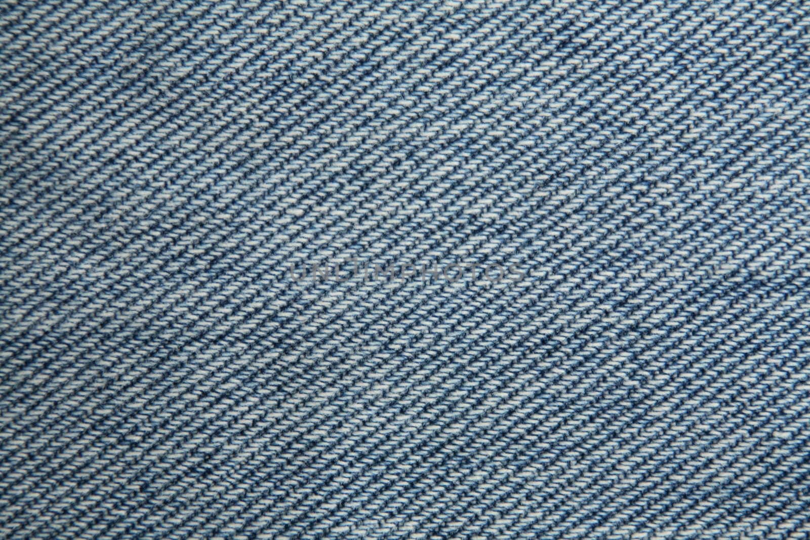 A close up photo of the jeans texture.