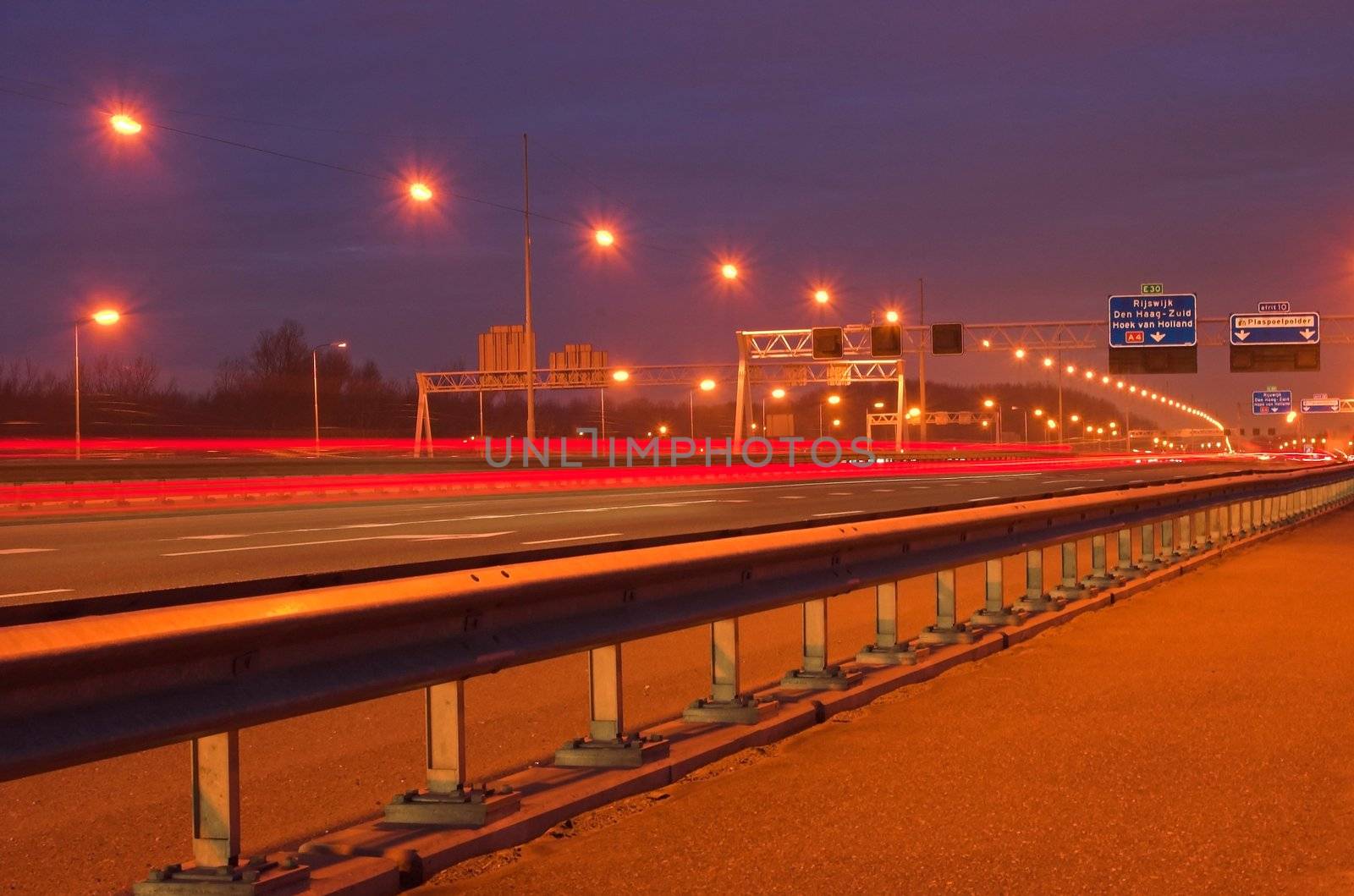 Highway at night