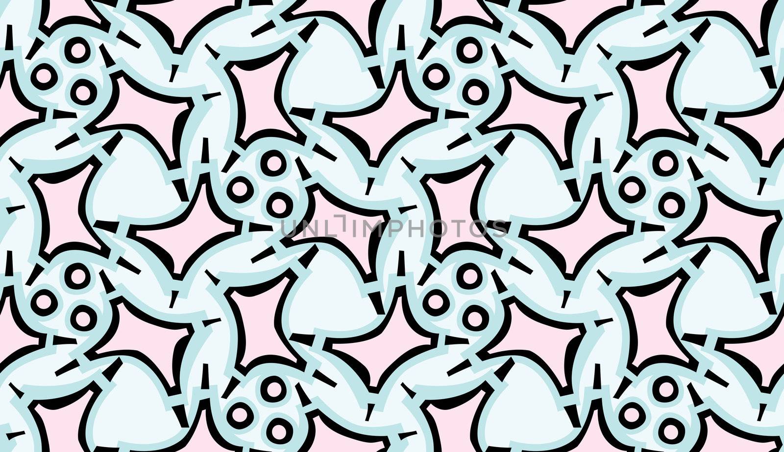 Seamless background wallpaper pattern in subtle pastel colored shapes