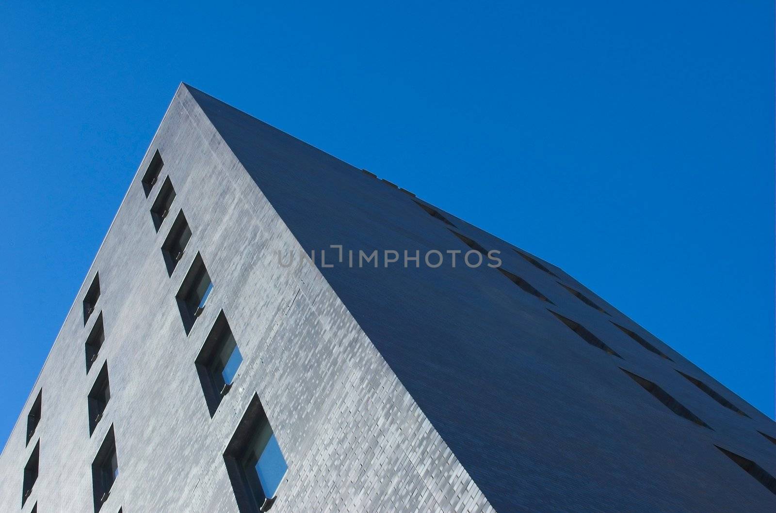 Facade of a modern skyscraper in Holland