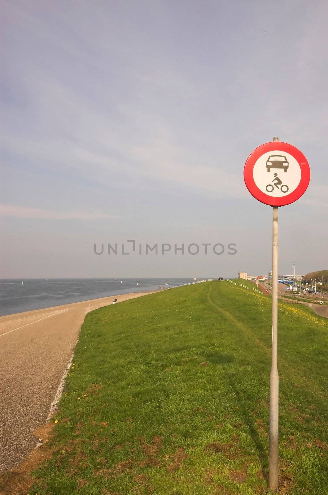 Seaside edge in Den Helder in Holland