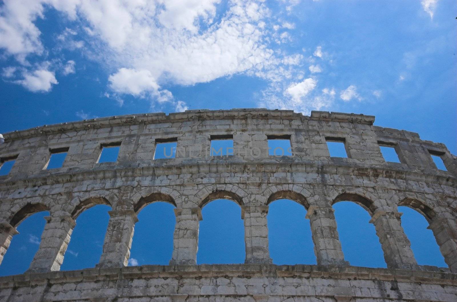 Roman arena in Pula, capital of Istria (Croatia)