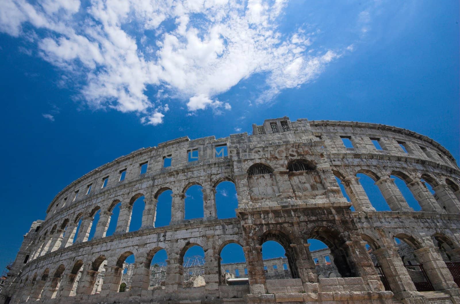 Roman arena in Pula, Croatia, Istria region