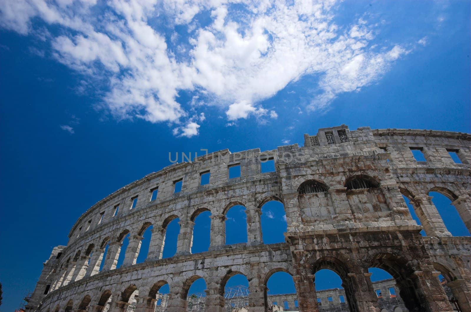 Roman arena in Pula, Croatia, Istria region