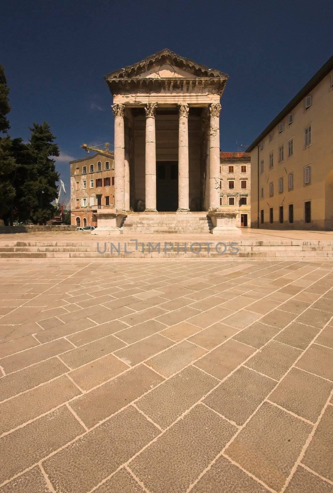 Temple of Roma and Augustus in Pula, Istria, Croatia