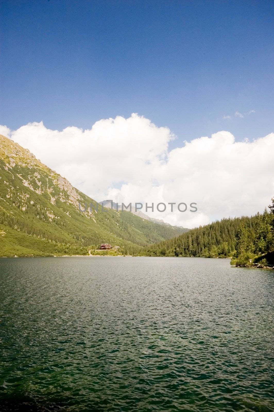 Mountain lake in Polish Tatra