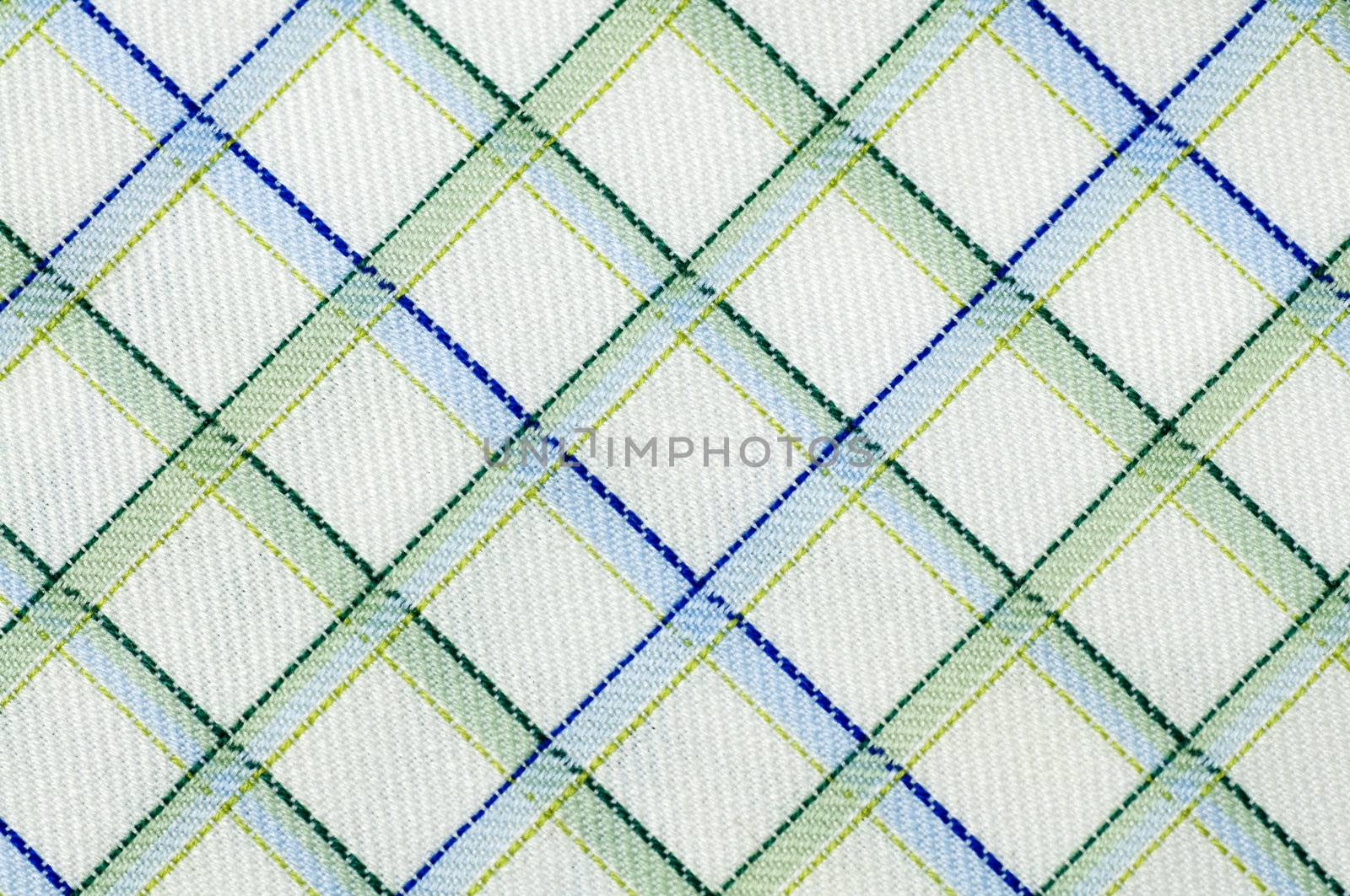 Close up real gridded fabric, 100% cotton.