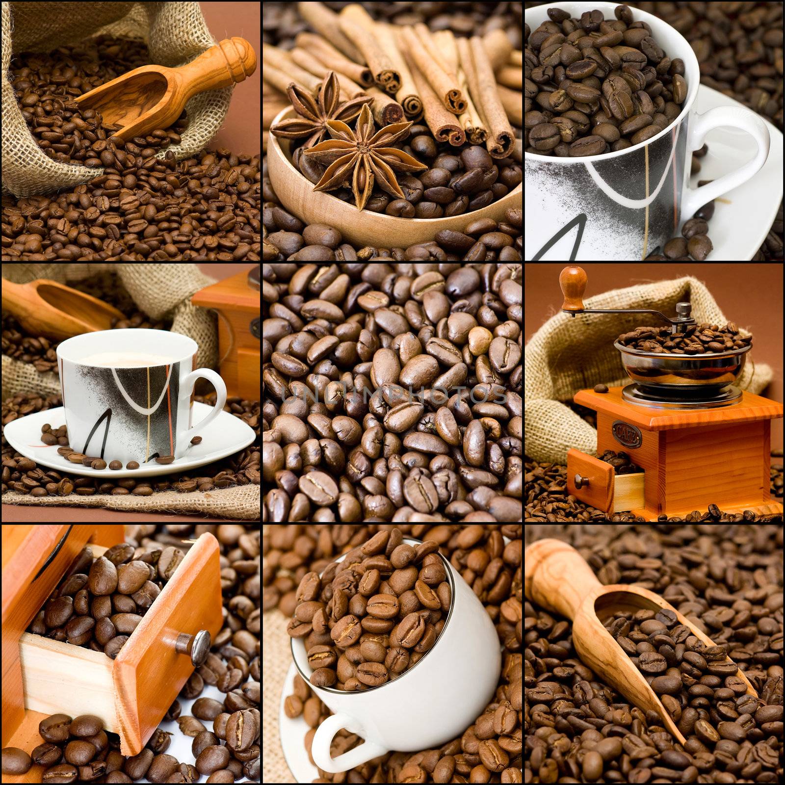 coffee collage by miradrozdowski