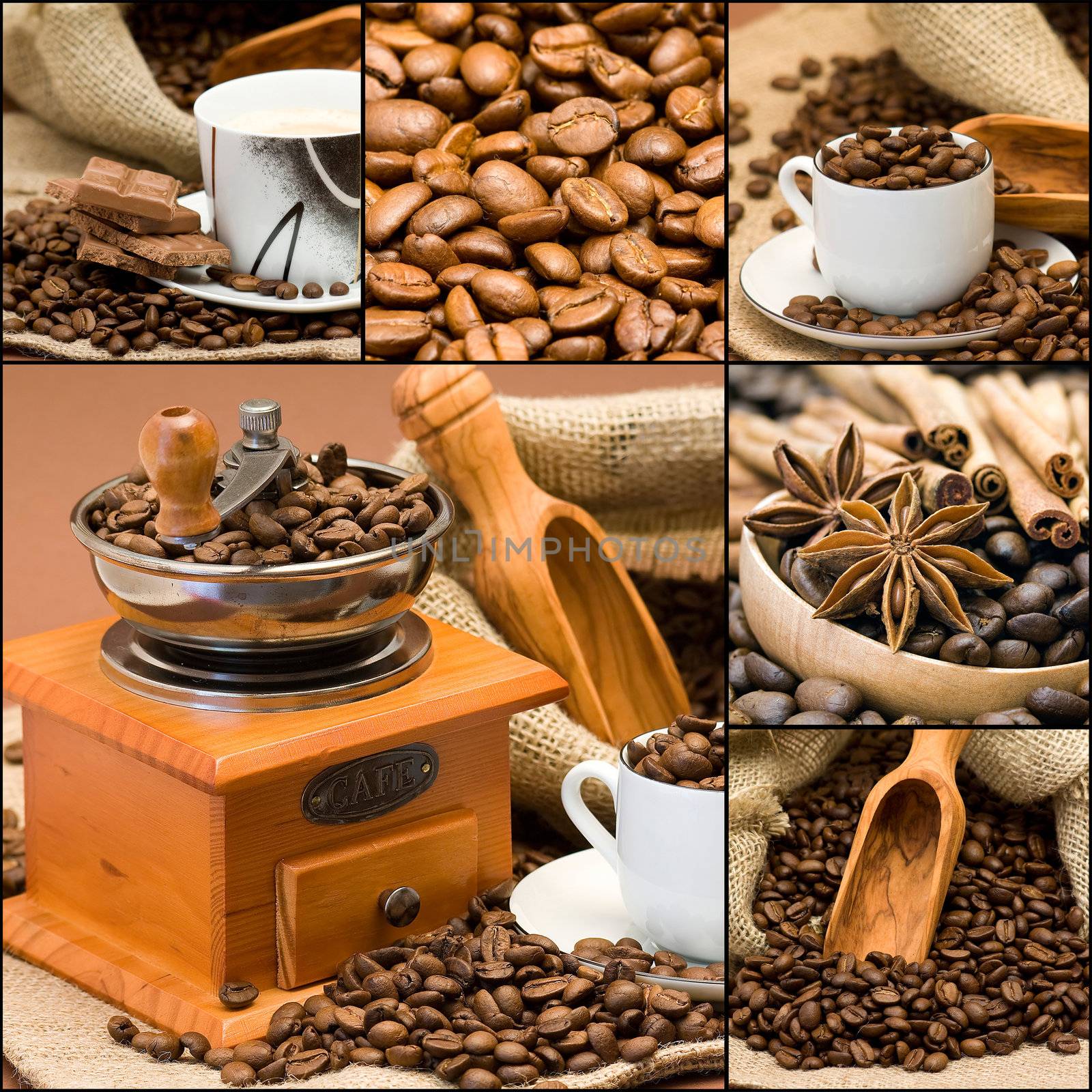 coffee collage by miradrozdowski