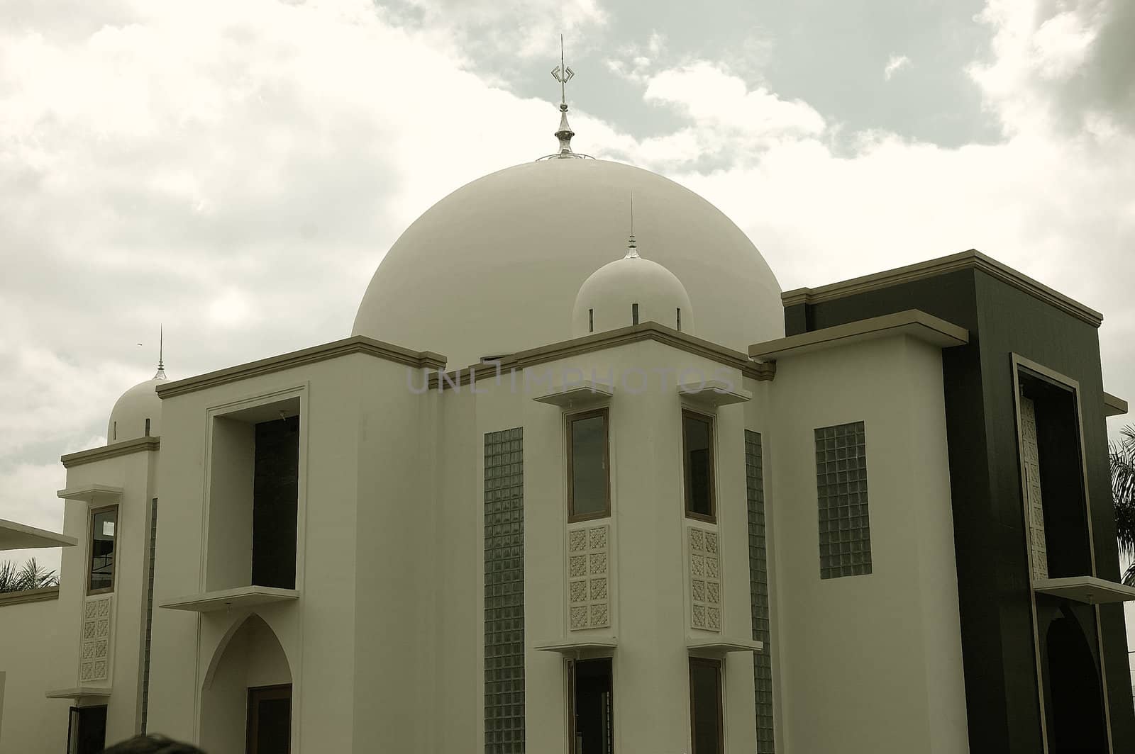 small masjid with arabic decorative style