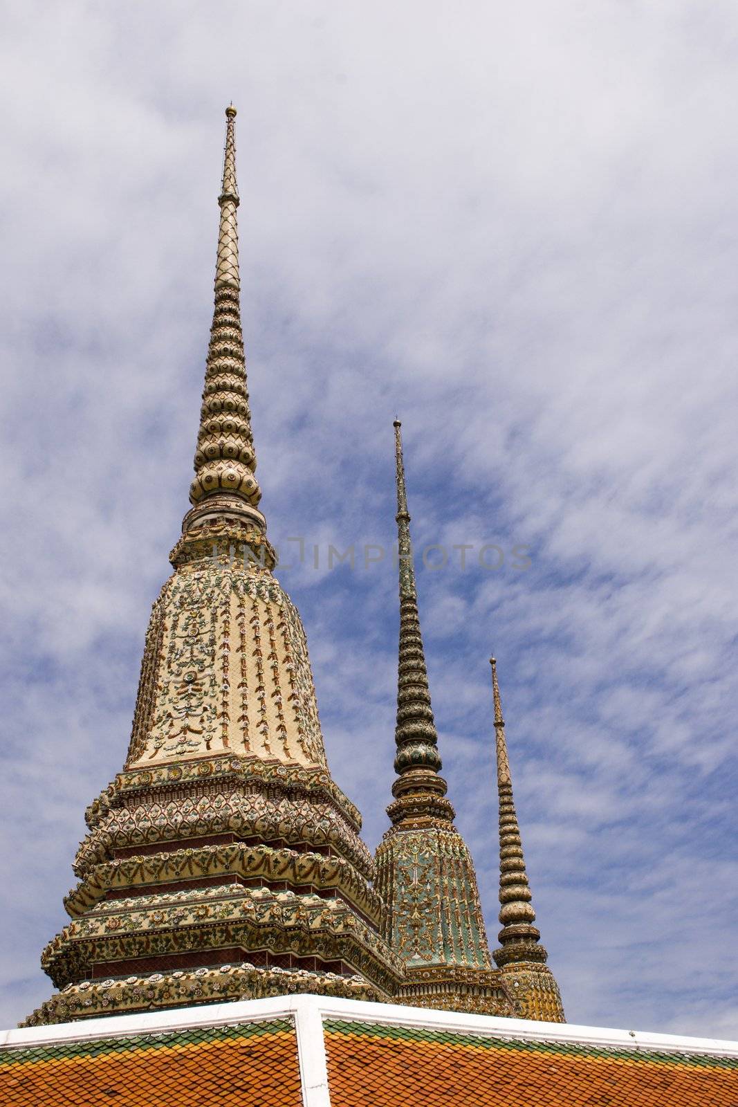 Intricate detail on the temples in Bangkok