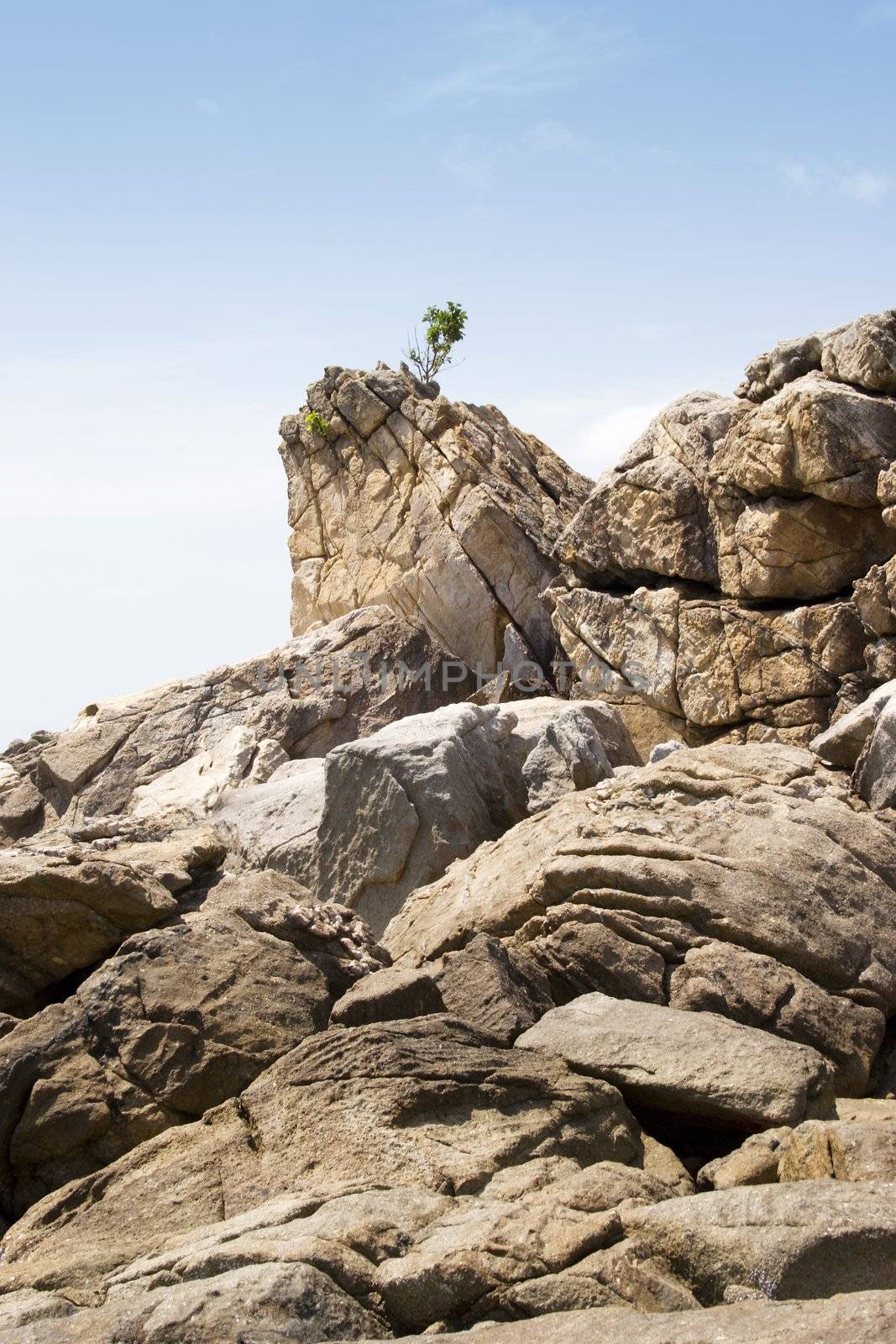 Rocks on the coast of Koh Samui, Thailand