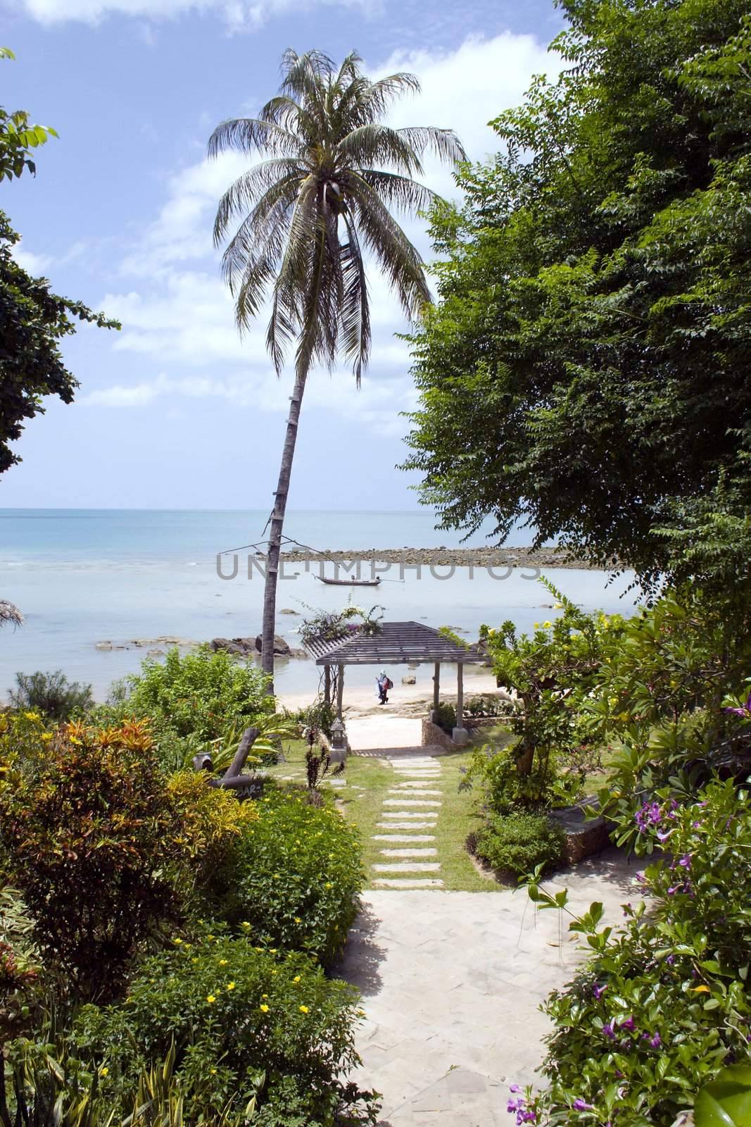 Path to the beach, Coral Bay Resort, Koh Samui, Thailand