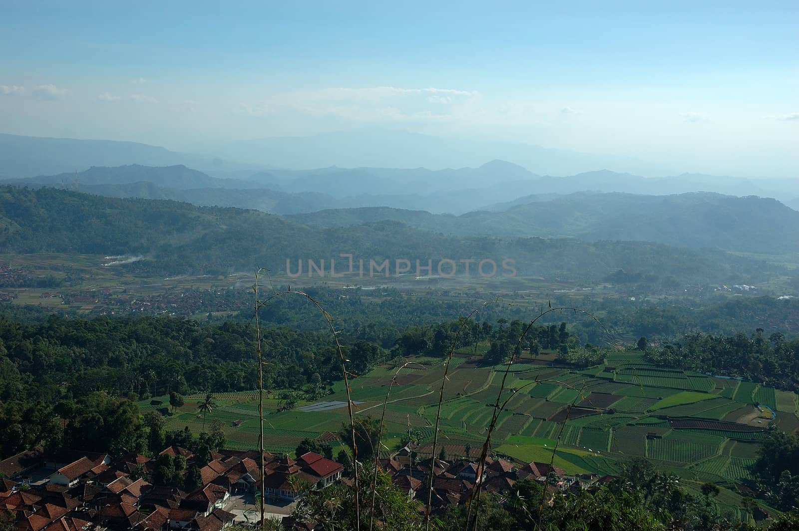 village scenery in kuningan, west java-indonesia