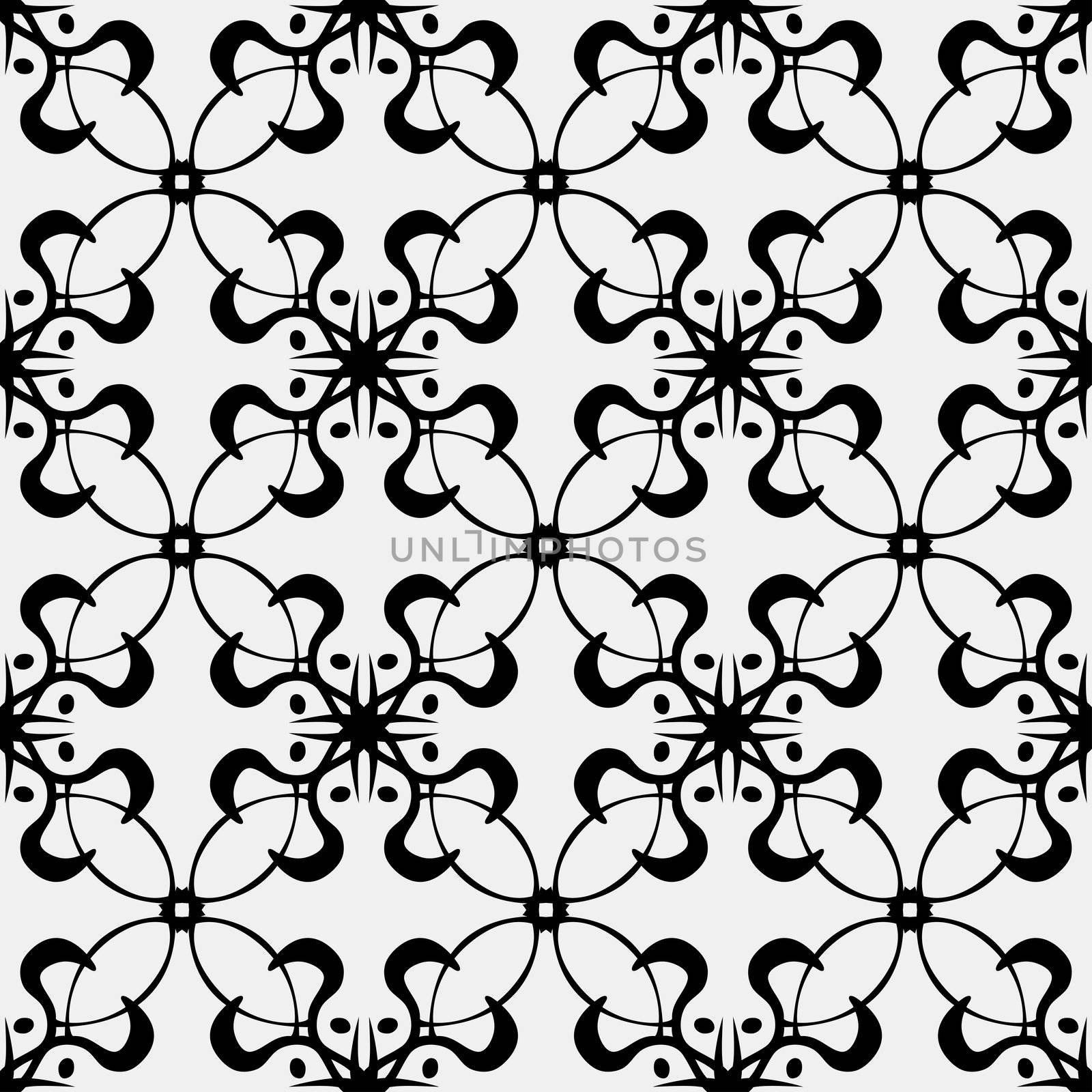 Seamless wallpaper background pattern of fancy loops and curves