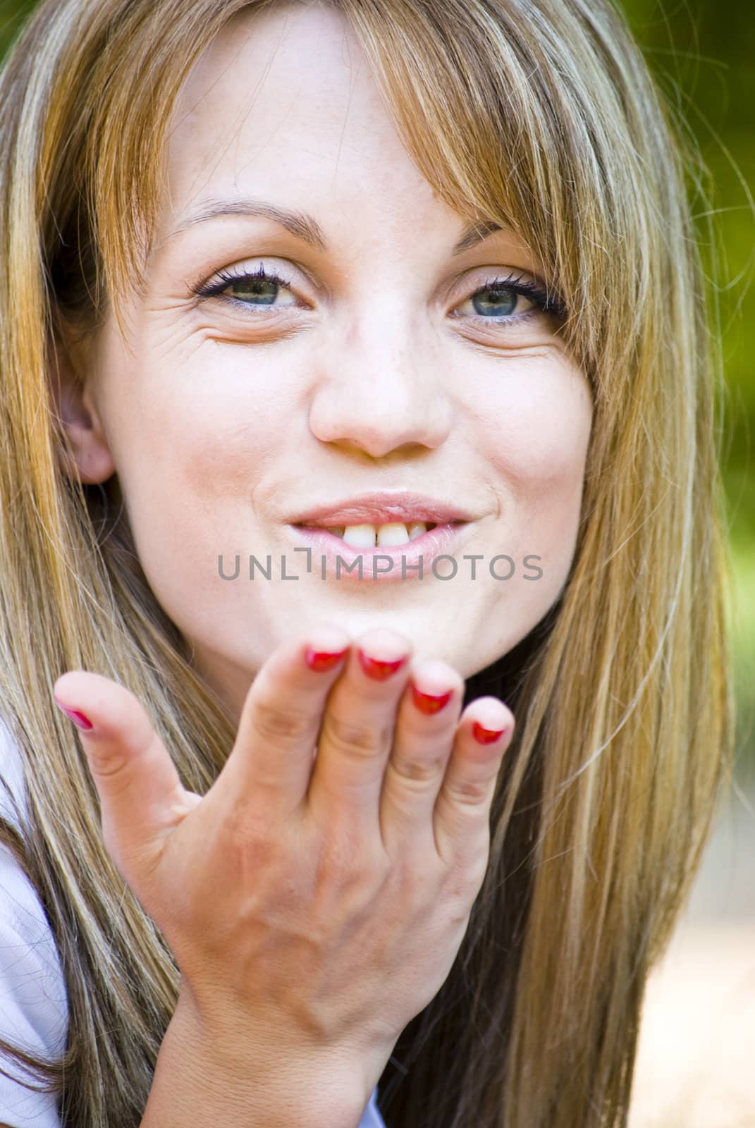 beautiful young woman outdoor portrait