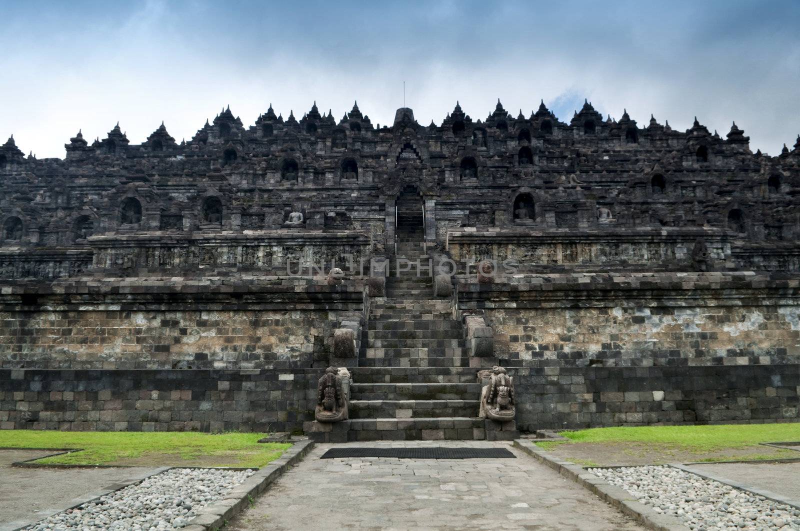 Borobudur Ruins at Yogyakarta, Central Java, Indonesia.