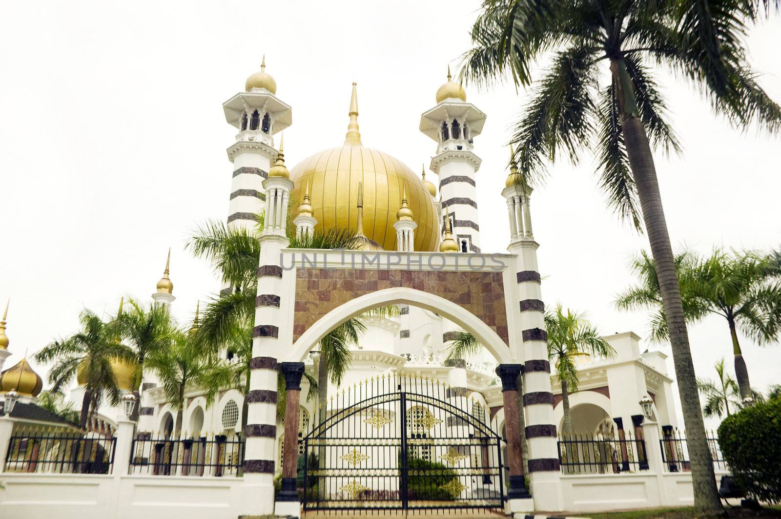 The Ubudiah Mosque, Kuala Kangsar, Malaysia. 