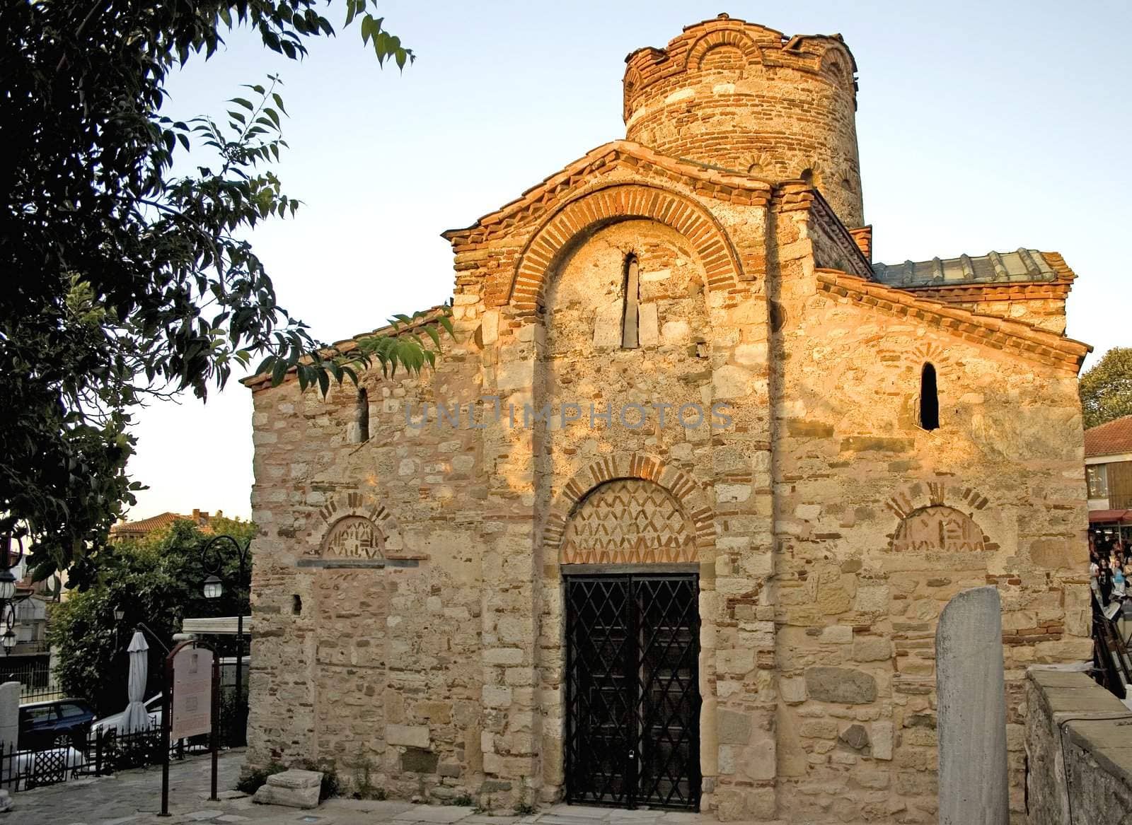 ancient church in nessebar, bulgaria