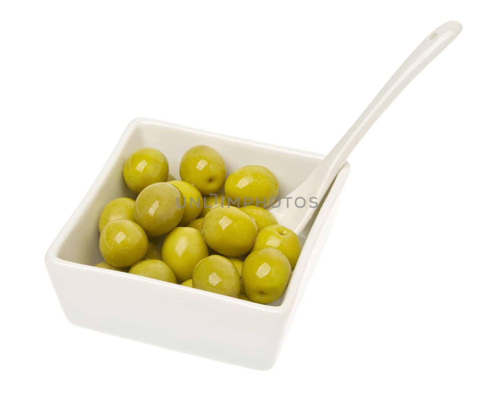 Olives in a bowl by bloomua