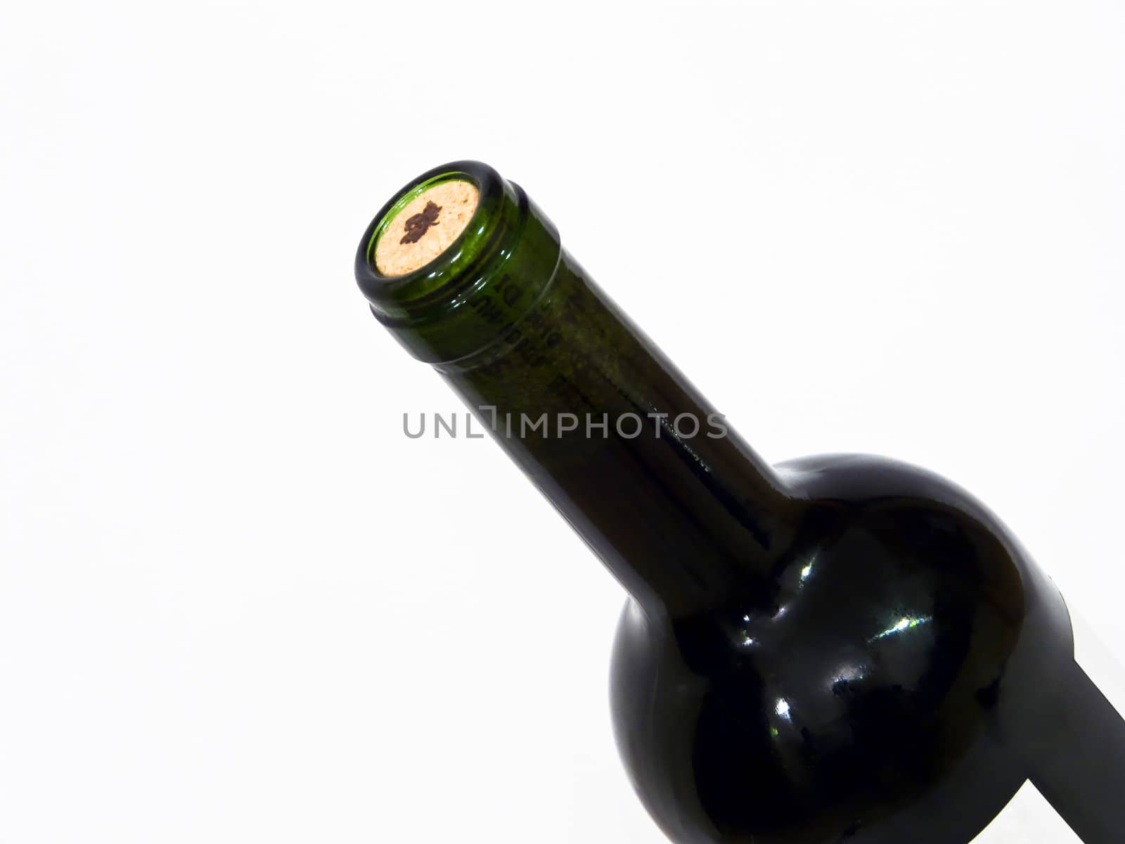 Neck of wine bottle