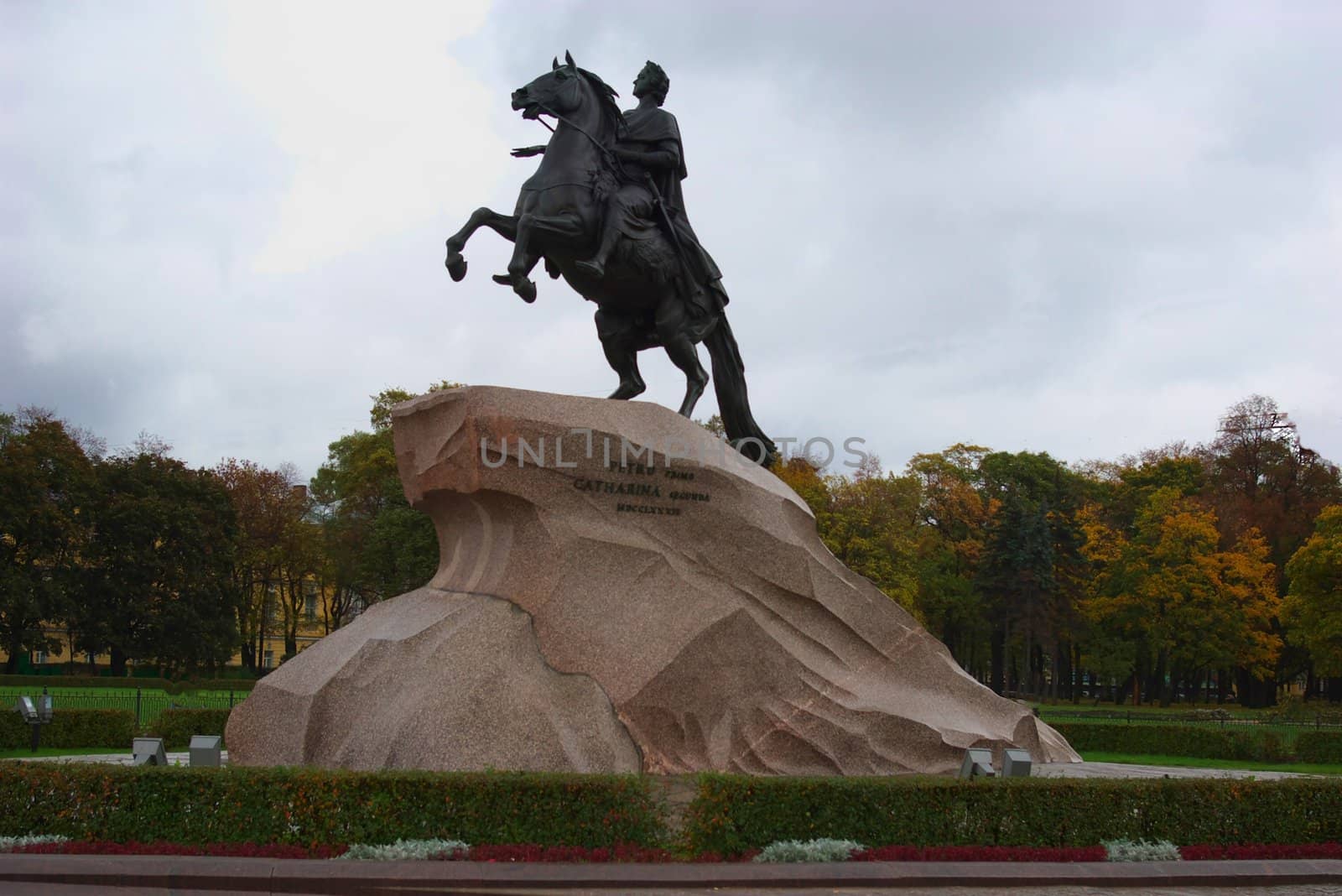 monument dedicated to russian tsar Peter I