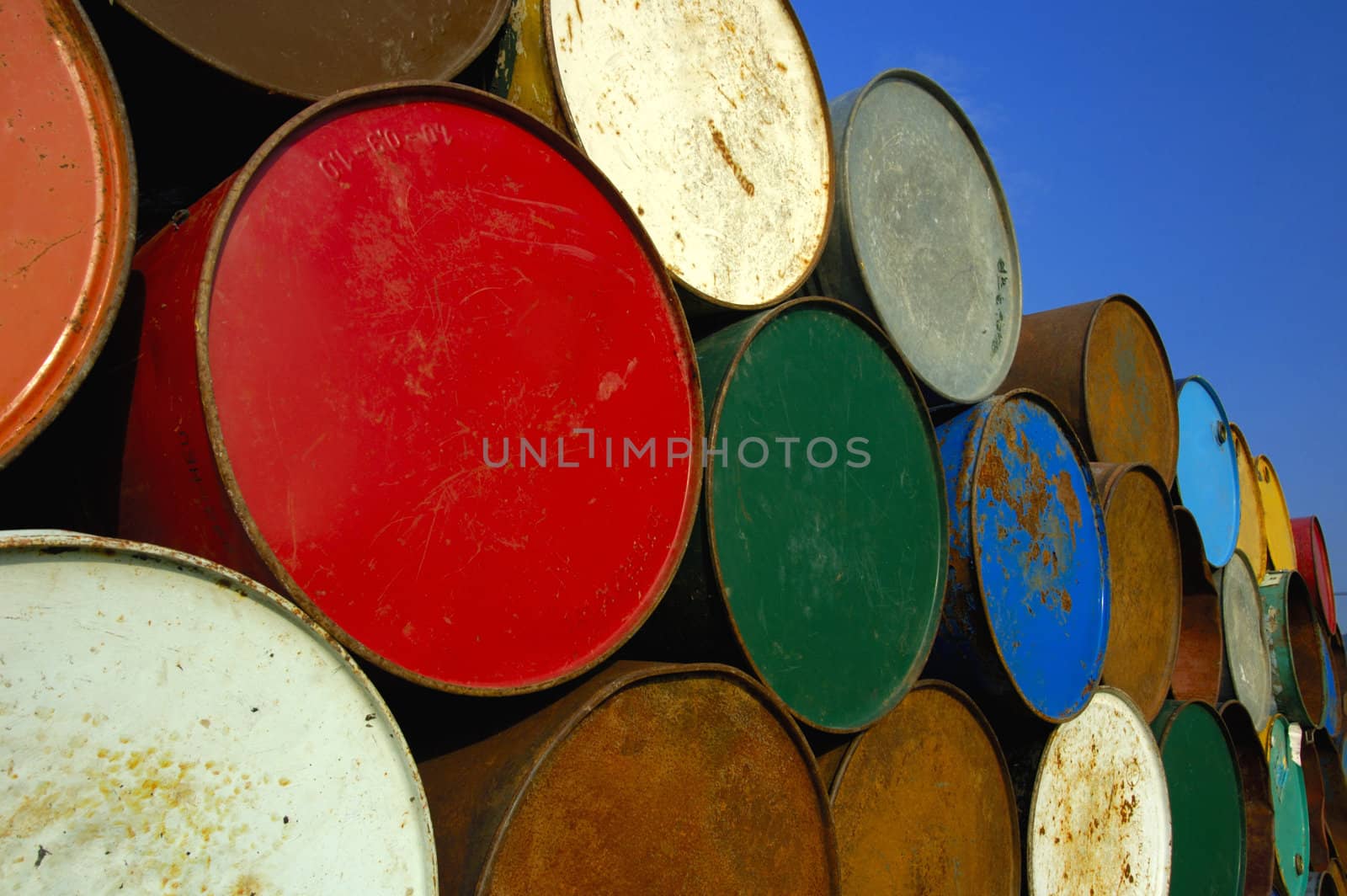 Oil barrels by Bateleur