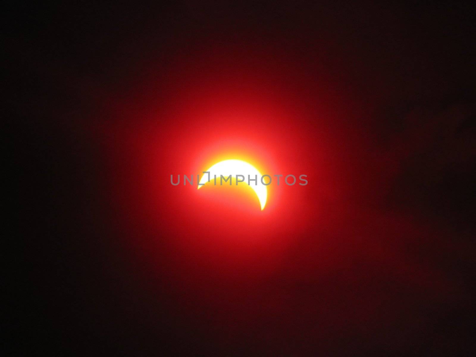 Partial solar eclipse. Ukraine. March 29, 2006. Through filter. 2