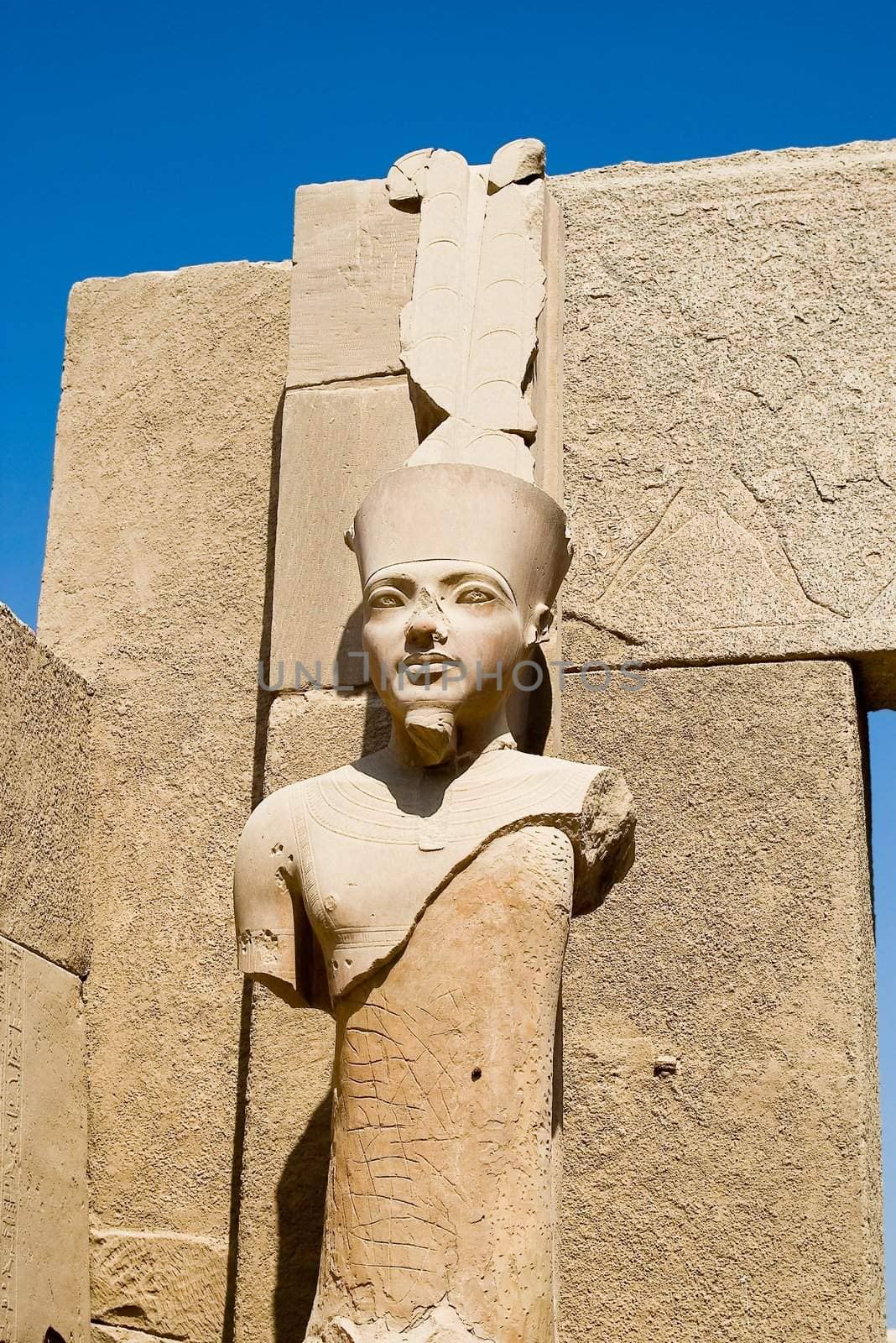 Statue. Karnak Temple. Luxor, Egypt by dolnikow