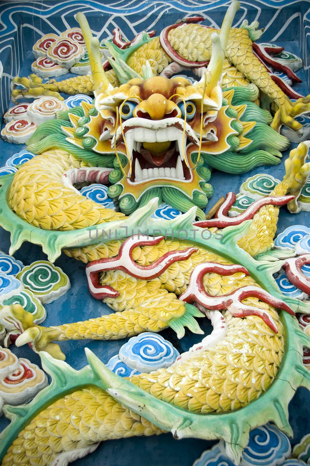 Chinese feng shui jade dragon 