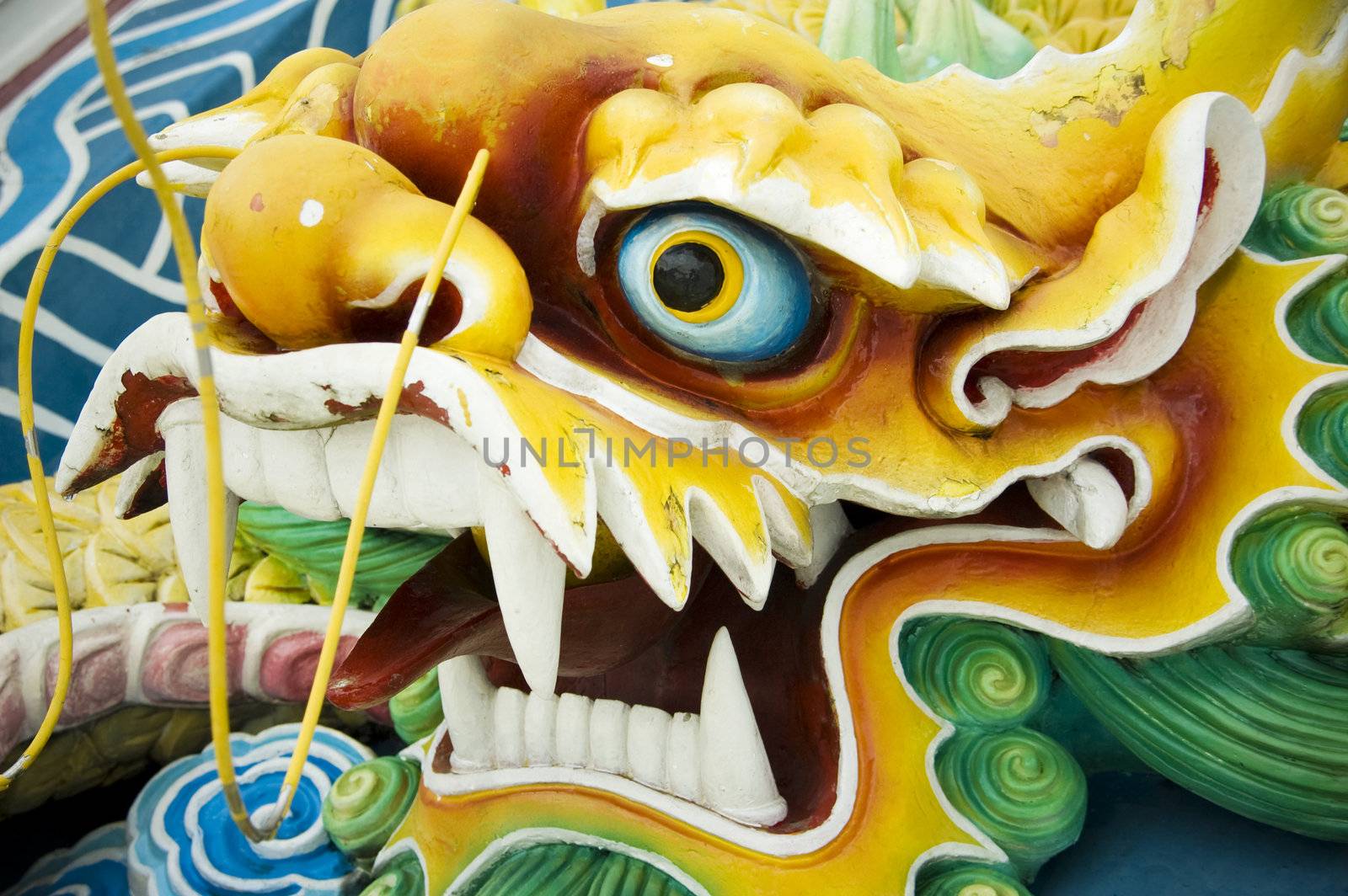Jade feng shui Chinese dragon 
