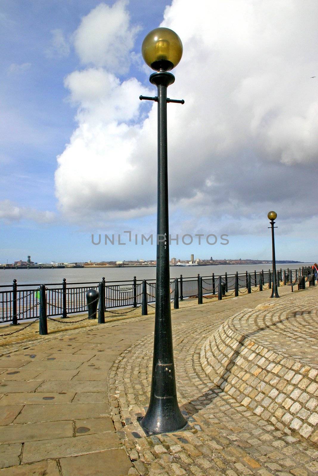 Old Lamp Post On Liverpool Waterfront