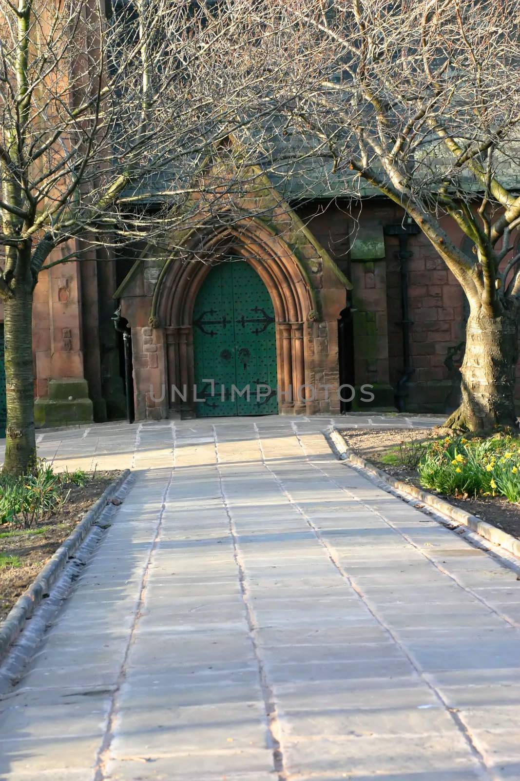 Path to Church Front Door