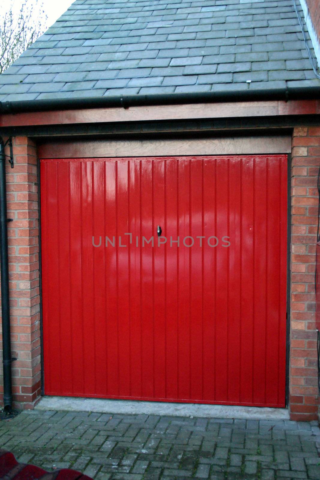 Red Garage Door by green308