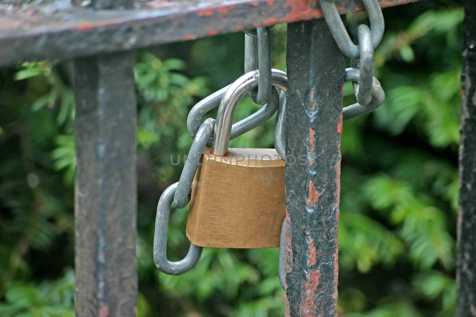 Padlock and Chain by green308